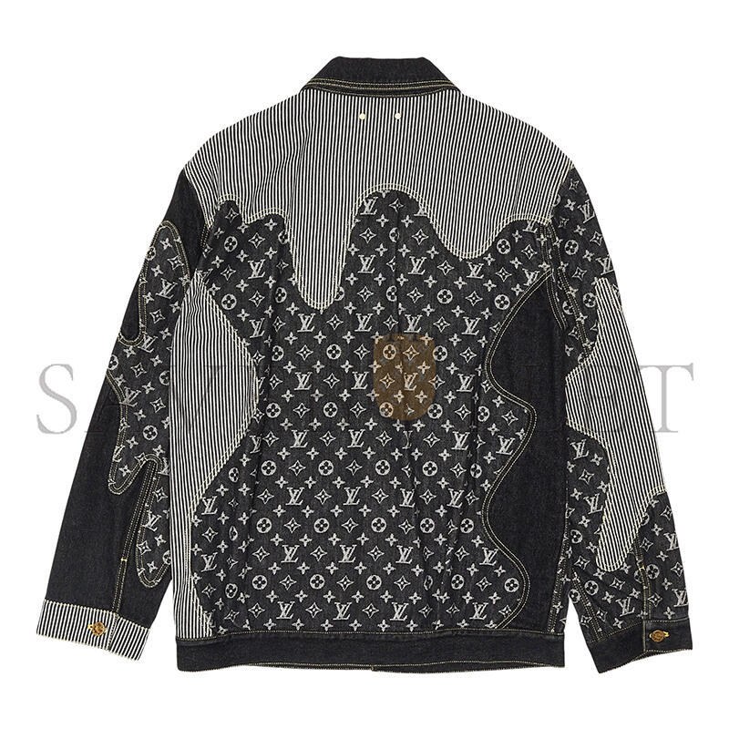 LOUIS VUITTON X NIGO MONOGRAM CRAZY DENIM WORKWEAR JACKET 1A9GEF